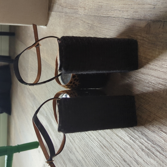 ASOS Spotted Calf Hair and Rope Platforms - Picture 4 of 8